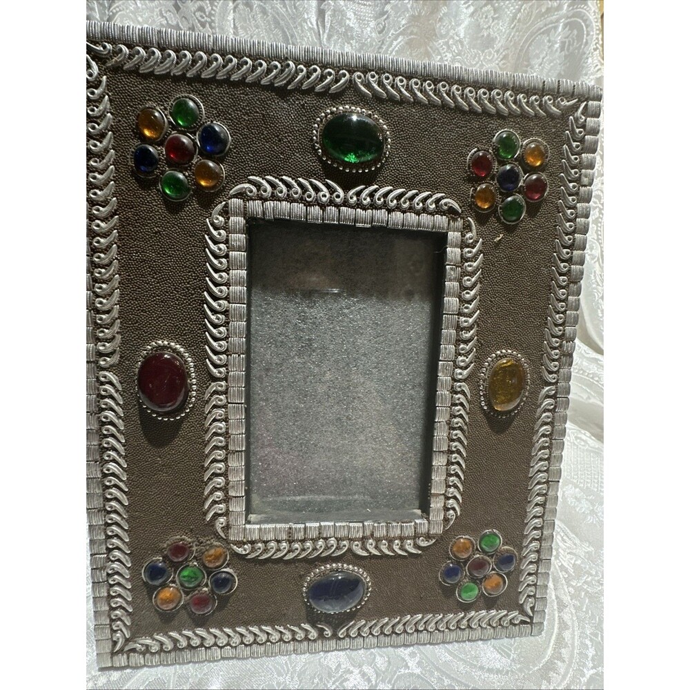 Metal Colorful Stone Frame 5.5x3.5